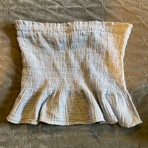 American Eagle, strapless light blue top!